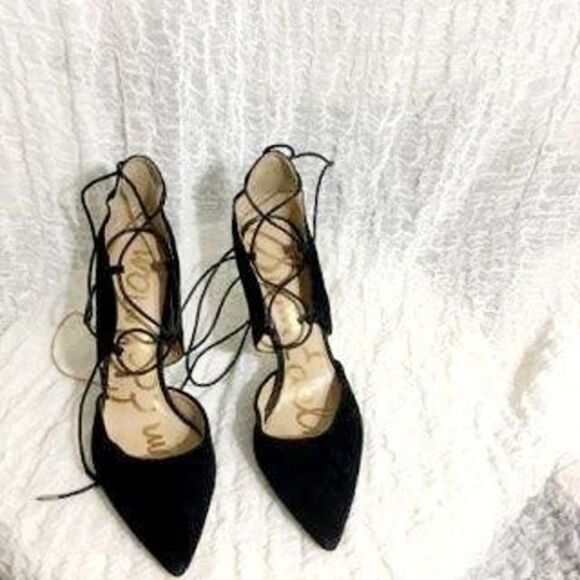 Sam Eldeman Helaine Lace Up Heels Size  8.5 - Picture 1 of 9
